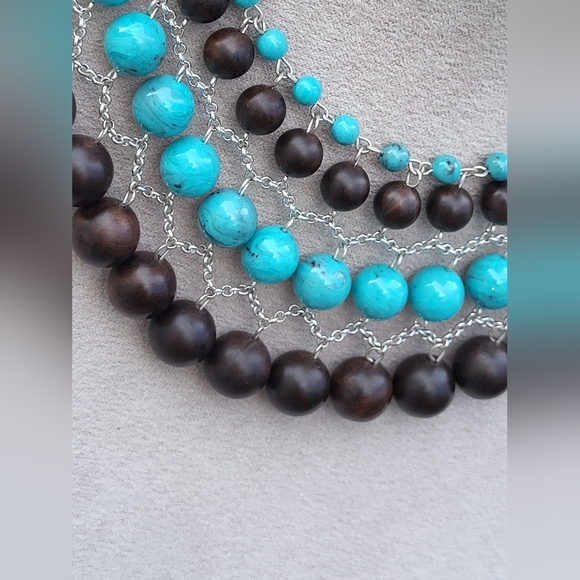 VINTAGE SET!! Turquoise Beaded - Picture 4 of 12